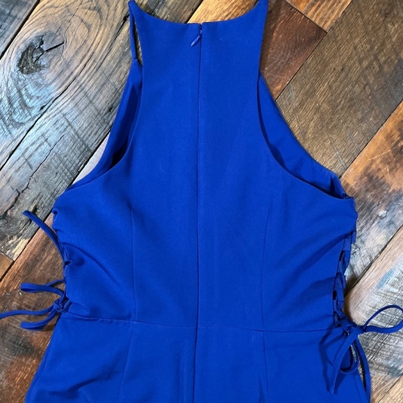 Badgley Mischka Belle Blue Jumpsuit | Size 8 - Picture 9 of 9